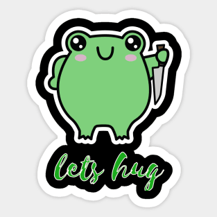 Lets Hug Sticker